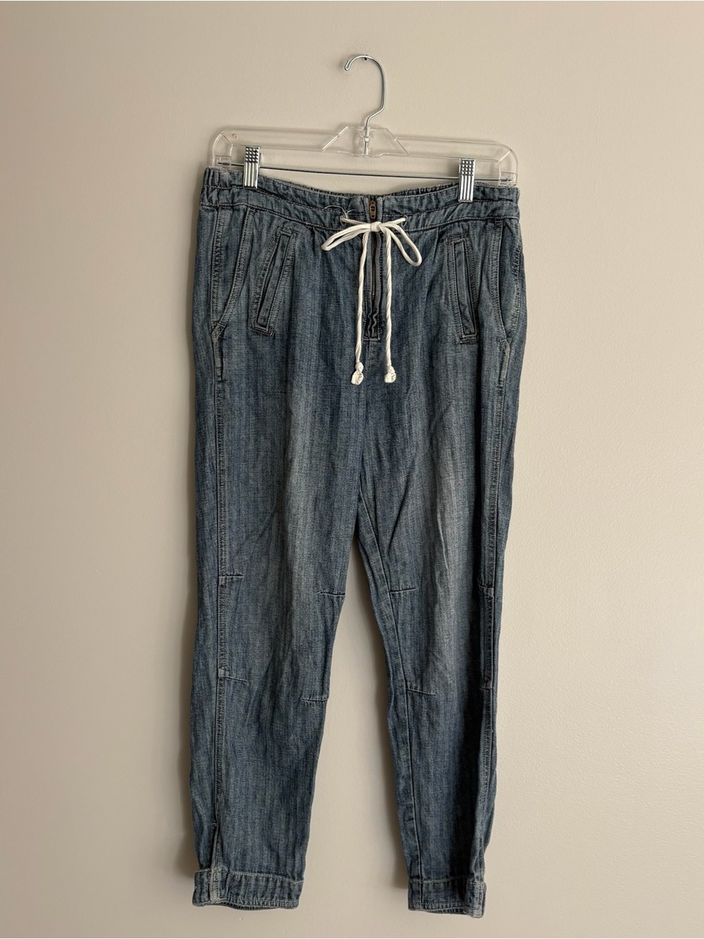 Free People Women's Denim-Style Jogger Pants Size XS